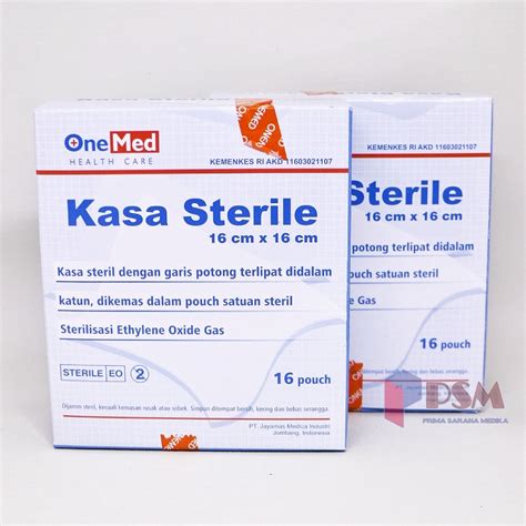 Jual Onemed Kasa Sterile 16x16cm KS B16 Box Isi 16 Kasa Steril