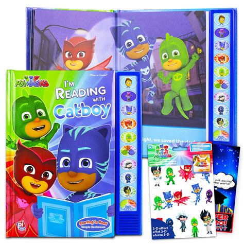 Pj Masks Read Along Storybook With Sound Bundle With Deluxe Pj Masks Interactive Ready To Read