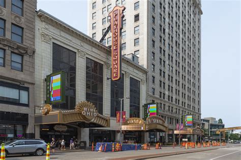 Dazzling Playhouse Square To Light New Theater Marquees Host Free