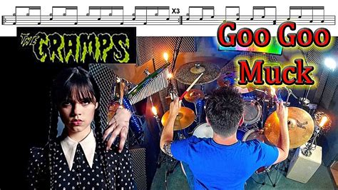 The Cramps Goo Goo Muck Wednesday Dance Easy Drum Tutorial Lesson