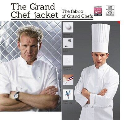 BRAGARD *GRAND* CHEF JACKET WHITE LONG SLEEVE GORDON RAMSAY - RRP £180 | eBay