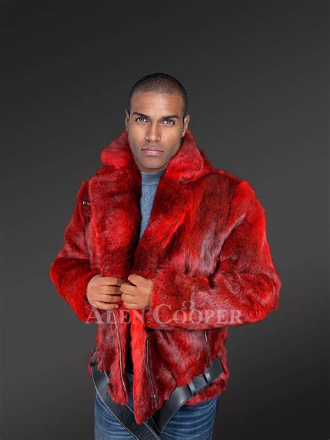 Fur Coats for Men in Red to Boost Appeal