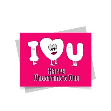 Free Vector | Funny greeting card for valentine