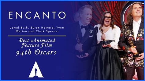 Encanto Wins Best Animated Feature Film Th Oscars Youtube