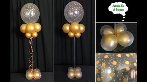 Confetti Balloon Centerpiece With Lights YouTube