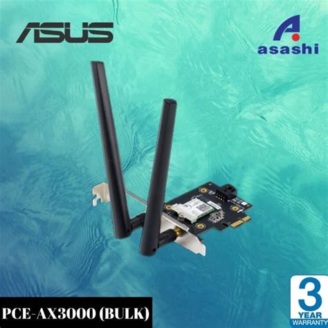 Asus PCE AX3000 BULK PACK AX3000 Dual Band PCI E WiFi 6 Lazada