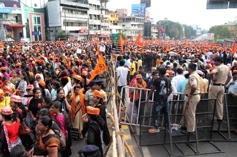 Maratha Kunbi Kranti Muk Morcha Demonstration