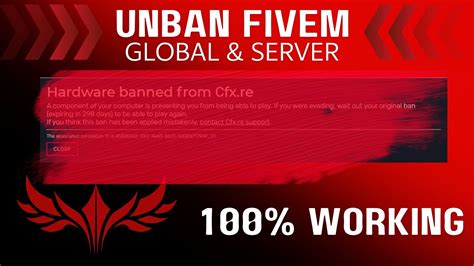 Unban Fivem Working Hwid Global Server Youtube