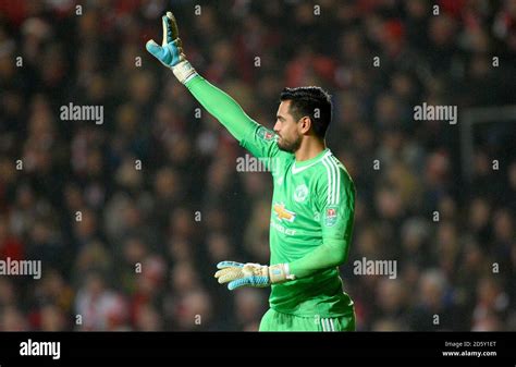 Manchester United goalkeeper Sergio Romero Stock Photo - Alamy