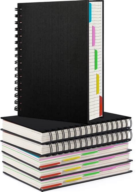 Eusoar Hardcover Spiral Notebook 6 Pack A5 5 5x 8 3 5