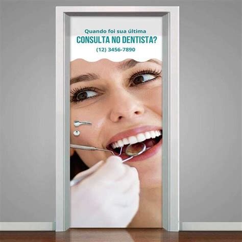 Adesivo De Porta Consulta No Dentista X Cm Leroy Merlin