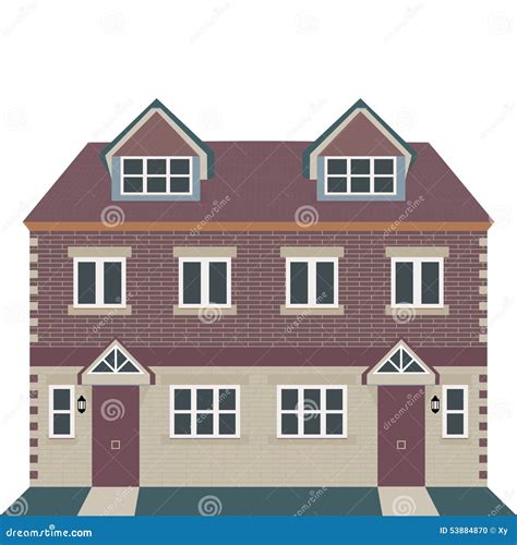 Georgian House Vector Illustration | CartoonDealer.com #53884870