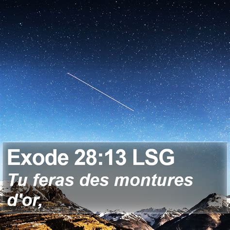 Exode Lsg Tu Feras Des Montures