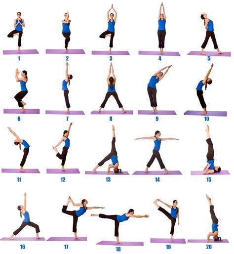 Printable Posters Of Asanas Yoga For Beginners 101 Activity | Images ...