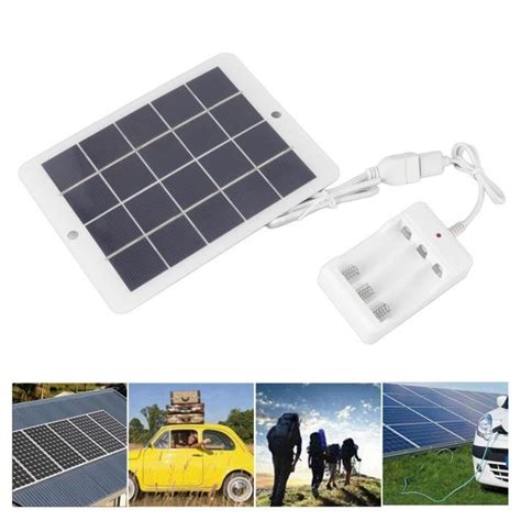 Ej Life Chargeur De Batterie Solaire Panneau Solaire Chargeur De