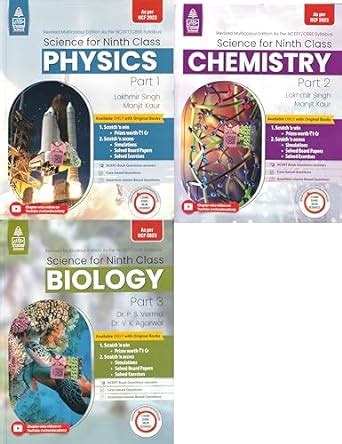 Combo Pack Lakhmir Singh Class 9 Science Physics Chemistry Biology