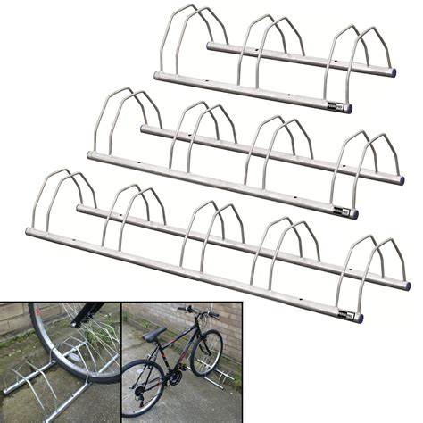 PEDALPRO FLOOR/WALL MOUNT GALVANIZED BICYCLE STORAGE RACK/STAND 3/4/5 ...