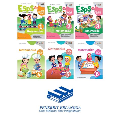 Jual BUKU ESPS MATEMATIKA SD KELAS 1 2 3 4 5 6 MERDEKA ERLANGGA