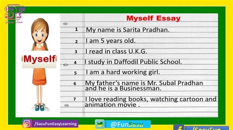 Ten Lines On About Myself About Myself Essay On Myself In English Essay