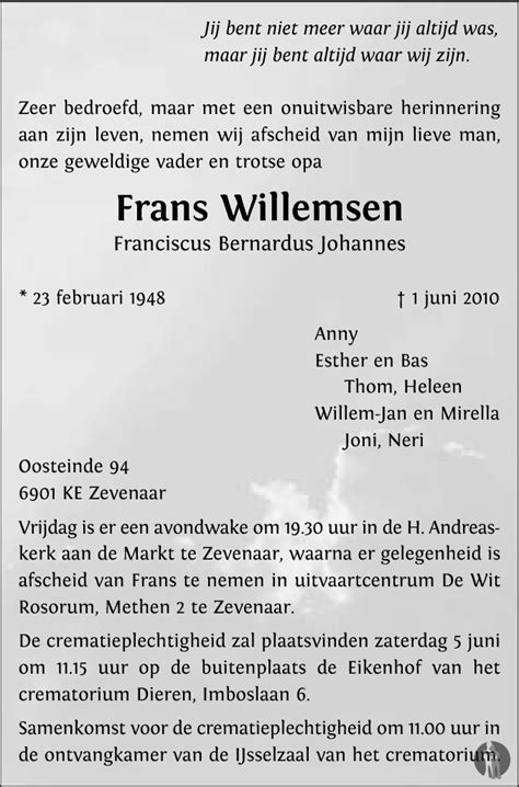 Franciscus Bernardus Johannes Frans Willemsen