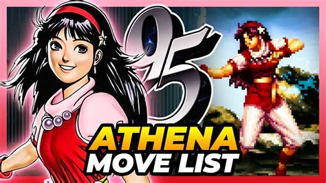 ATHENA ASAMIYA MOVE LIST The King Of Fighters 95 KOF95 YouTube