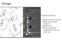 Teardrop Earrings Mockup PSD Smart Canva Mockup Drop Earring