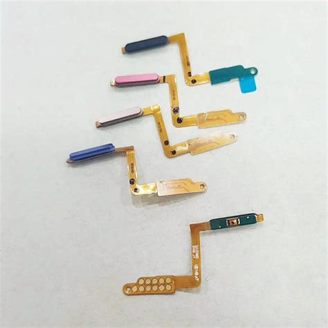 Teléfonos Móviles Recambios Flex Cable Power On Off Button Fingerprint For Samsung Galaxy A750f