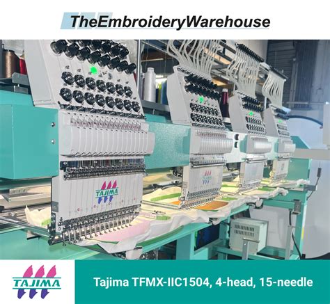 Tajima Tfmx Iic Head Needle Commercial Embroidery Machine