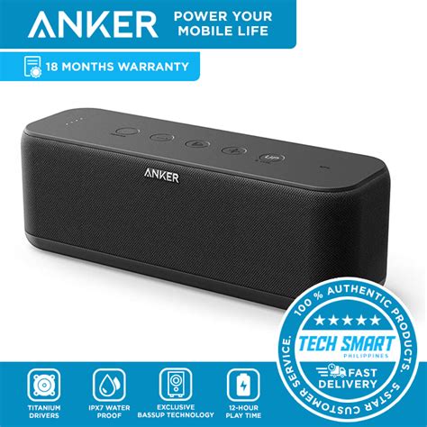 Upgraded Anker Soundcore Boost Bluetooth Speaker With Well Balanced Sound Bassup 12h Playtime