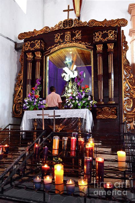 Praying to the Black Christ Portobelo Panama Photograph by James Brunker - Pixels