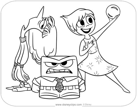 Inside Out 2 Coloring Pages In Pdf