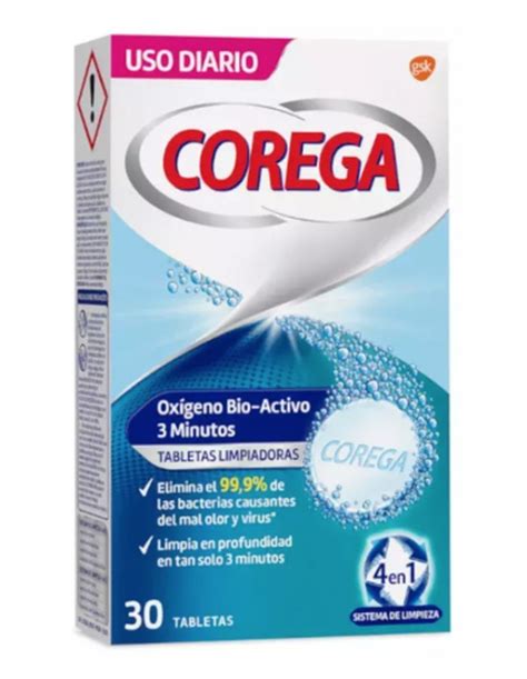 Corega Minutos Limpieza Pr Tesis Dental Tabletas Farmacia N Ria Pau