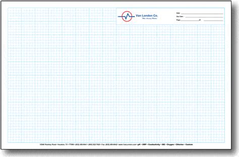 5x5 Tabloid Size Custom Graph Paper Pads