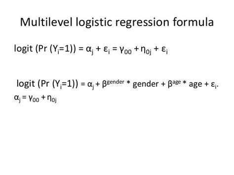 Multilevel Binary Logistic Regression