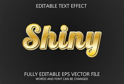 Premium Vector Shiny Text Effect