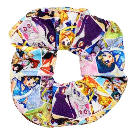 Moon Girl Scrunchie Sailor Scrunchie Large Scrunchies Anime Etsy