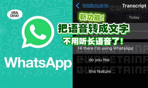 【新功能！】whatsapp将推出『语音转换文字』⚡ 不用再听长长的语音了！