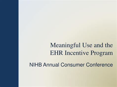 Ppt Meaningful Use And The Ehr Incentive Program Powerpoint