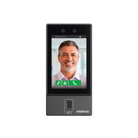Quanto Ganha Um Controlador De Acesso 12x36 - Controlador de acesso facial com biometria digital SS 3542 MF W Intelbras