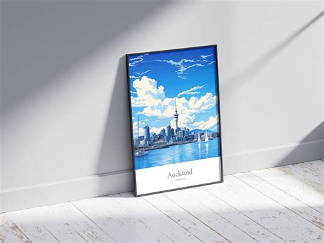 Auckland Print Auckland Poster Auckland Gift New Zealand Souvenir