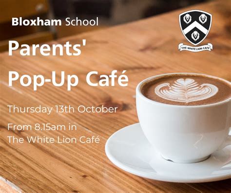 Bloxham School on Twitter Head to the White Lion Café this Thursday