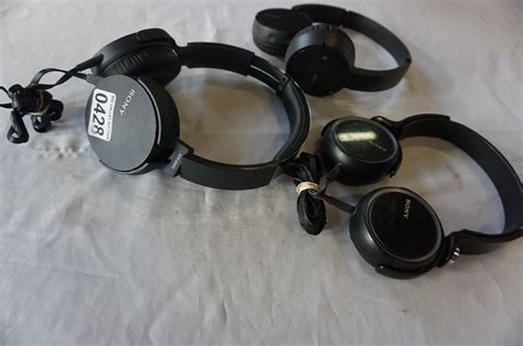 3 Pairs Of Sony Over Ear Headphones