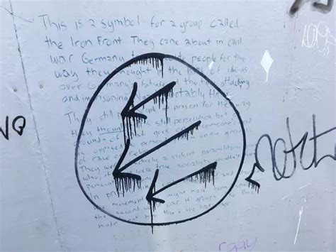 Anti-fascist paramilitary graffiti appears in Plymouth city centre ...