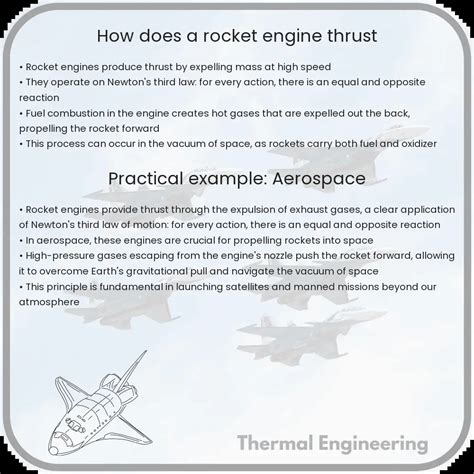 How does a rocket engine thrust