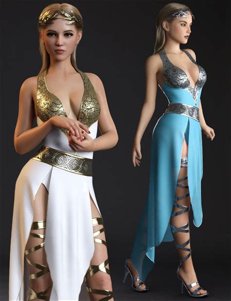 Dforce Greek Princess Outfit Set For Genesis And Females Daz D