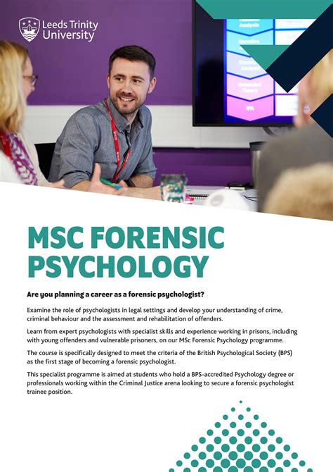 Msc Forensic Psychology By Leeds Trinity University Issuu