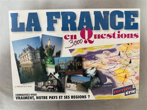 ANCIEN JEU DE SOCIETE LA FRANCE EN 3000 QUESTIONS Ferriot Complet EUR