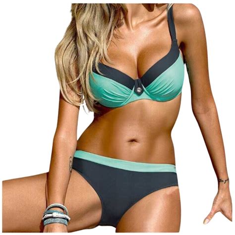 STRÓJ KĄPIELOWY BIKINI BIUSTONOSZ PUSH UP SEXY XL 13956029005 Allegro pl