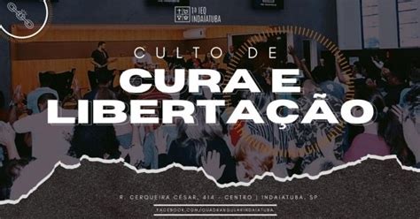 Culto de Cura e Libertação às 19h30 em Indaiatuba Sympla