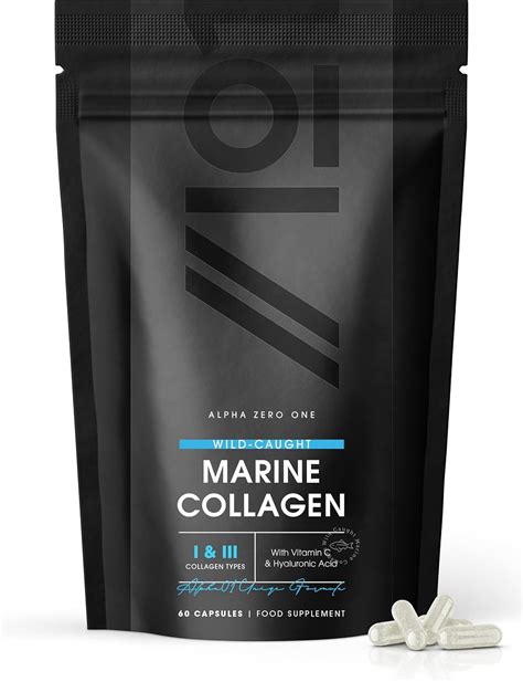 Marine Collagen 1000mg 60 High Strength Capsules Wild Caught Type 1